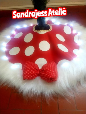 Saia arvore de natal com led minie