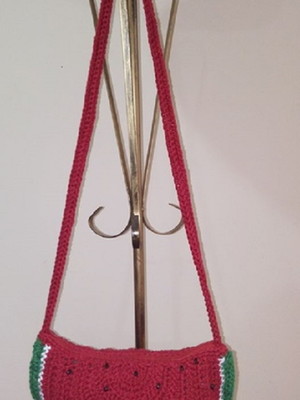 Bolsa melancia em croche