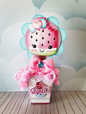 Cachepô com topper confeitaria