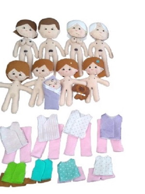 Família terapêutica pedagógica sexuada branca