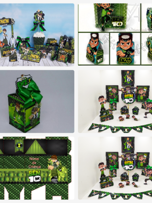 Arquivo de corte kit festa - ben 10