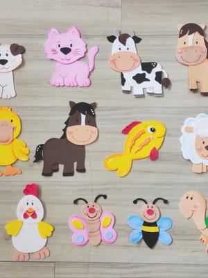 Animais em eva de até 20cm - vendidos separadamente