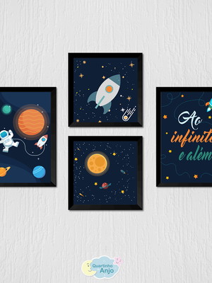 Quadro infantil astronauta