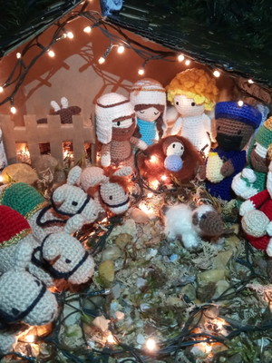 Presépio em crochê amigurumi