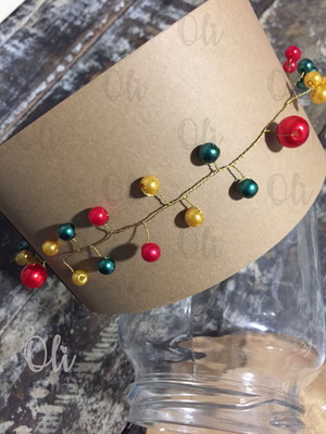 Tiara aramada de natal (faixinha de arame natal)