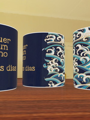 Caneca personalizada com frase
