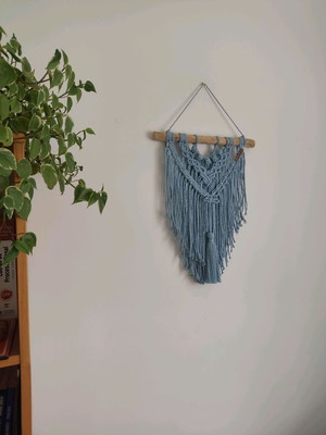 Painel macramé pequeno