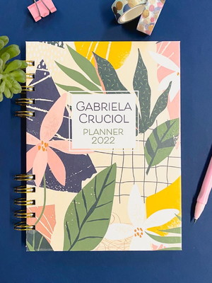 Planner semanal personalizado flores