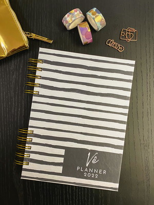 Planner semanal personalizado stripes