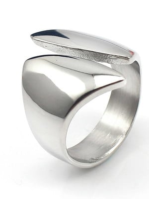Anel aço inox prata ou dourado
