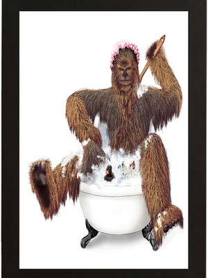 Quadro chewbacca banheiro
