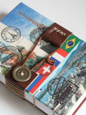 Diário de viagem! personalizado 10x15 cm