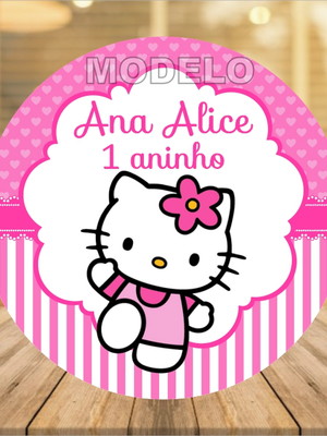 Adesivo latinha hello kitty