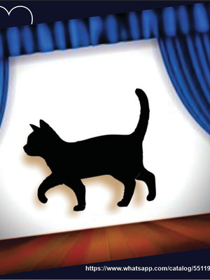Gatos mdf luminária de parede