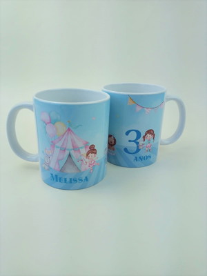 Caneca porcelana circo