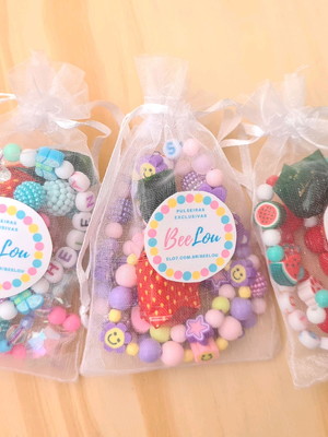 3 kits pulseiras personalizadas