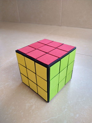 Cubo mágico decorativo gigante para enfeite de mesa