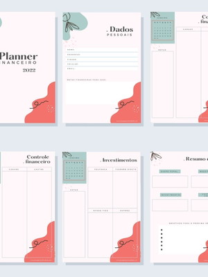 Planner financeiro 2022- arte digital
