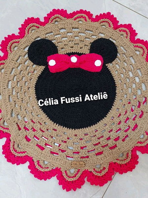 Tapete de crochê minnie