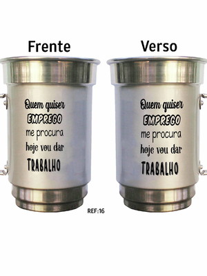 Caneca de aluminio para presente bebida cerveja amigo tio