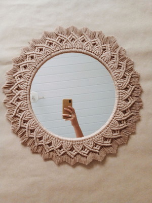 Espelho mandala iluminar 50cm