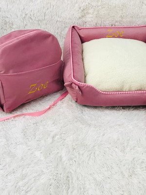 Cama pet m e bolsa personalizada