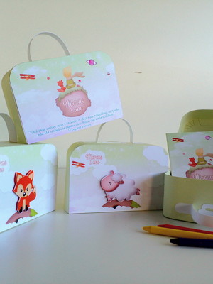 Kit colorir e maletinha o pequeno príncipe