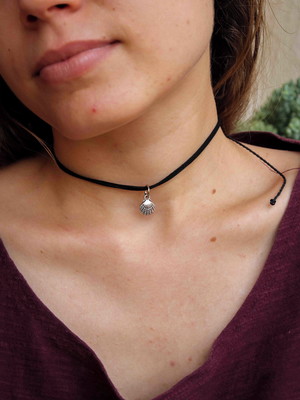Gargantilha concha - choker concha