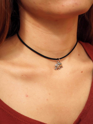 Gargantilha elefante- choker elefante