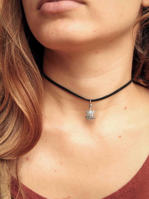 Gargantilha tartaruga - choker tartaruga
