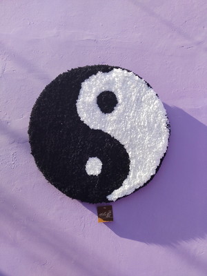 Painel yin yang (tufting)