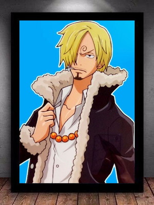 Quadro decorativo sanji one piece