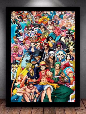 Quadro decorativo piratas one piece