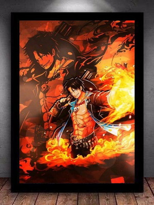 Quadro decorativo portgas d. ace one piece