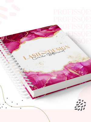 Caderno a5 lash design