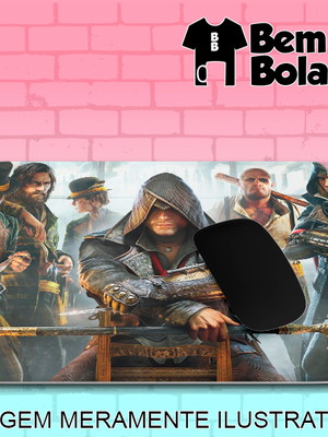 Mousepad assassin's creed syndicate assassin capa jogo game