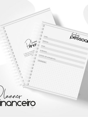 Planner financeiro pessoal masculino arquivo digital