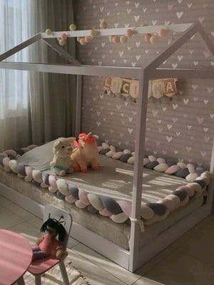 Tranca protetor 3pontas cama montessoriana solteiro