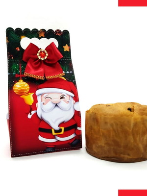Arquivo silhouette embalagem para panetone 500g natal
