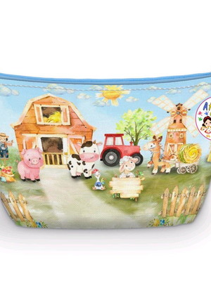 Necessaire fazendinha aquarela
