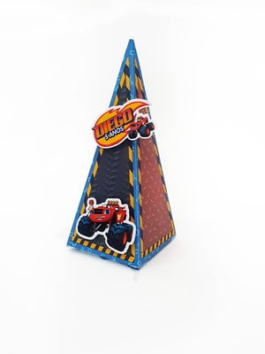 Caixa piramide blaze and the monster machine - kit com 5