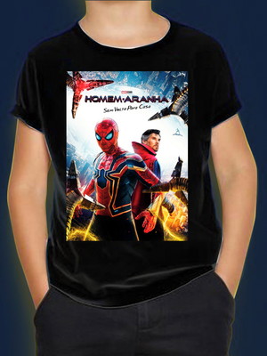 Camiseta infantil homem aranha - sem volta pra casa