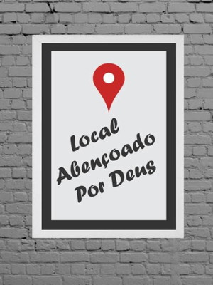 Quadro local abençoado por deus