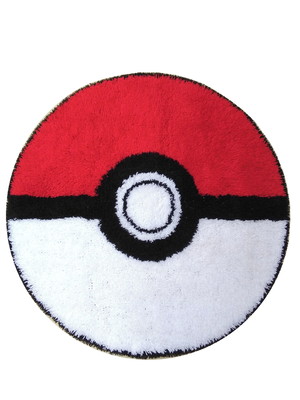 Tapete infantil pokebola 100 cm com antiderrapante