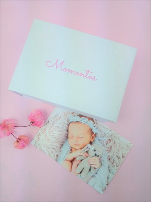 Caixa de fotos personalizadas