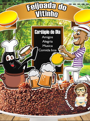 Topo de bolo pagode feijoada - 4623 arquivo digital