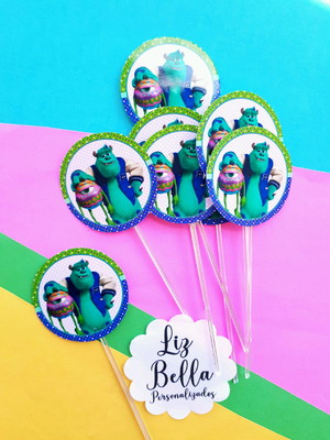 Topper de doces monstros s.a 50 unidades