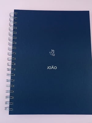 Caderno grande gravação hotstamping
