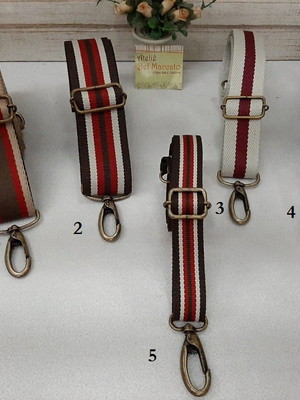 Alça para bolsa transversal listras 125cm diversas larguras