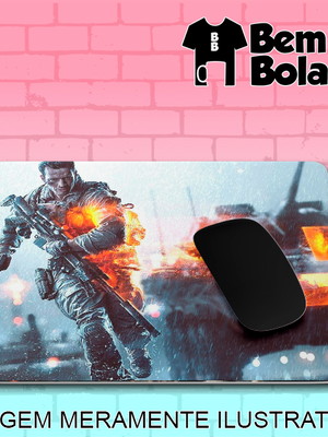 Mousepad battlefield 4 capa personagem jogo retangular